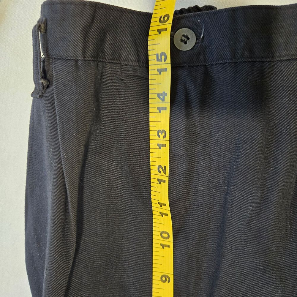 NWT Vintage Essentials Sport II Mens Large 36x30 Black Pleated Elastic Pants - Picture 6 of 9